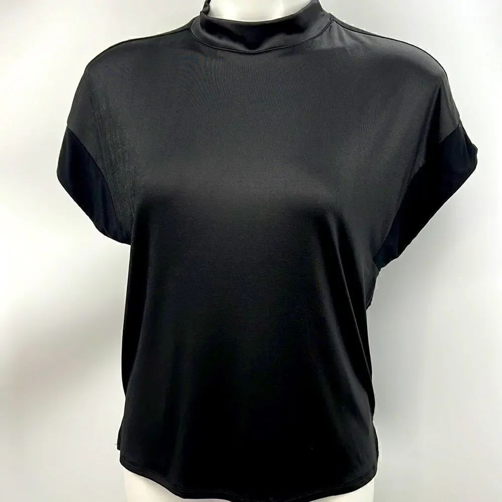 Express relaxed cap sleeve shimmer t shirt